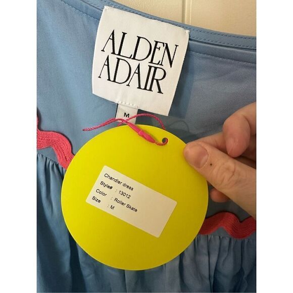 NWT Alden Adair Chandler Roller Skate Mini Ruffle Smocked Dress Women’s Medium - Picture 9 of 12